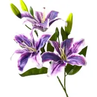 Цветы искусственные &laquo;Лилия галант&raquo;, h=66 см, d=13 см, фиолетовые