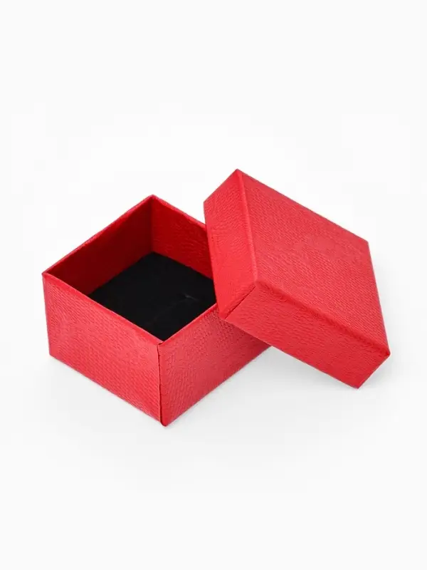 Коробочка подарочная под кольцо, серьги &laquo;Животный принт&raquo;, 5&times;5 см, (размер полезной части 4.5&times;4.5 см), вставка чёрная, МИКС