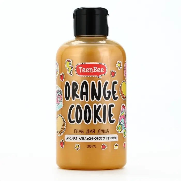 Гель для душа женский, 300 мл, аромат апельсинового печенья, TeenBee