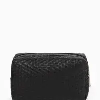 Косметичка дор Плетенка, 16*5*10, отдел на молнии, черный