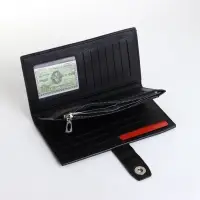 Портмоне мужское, на магните, чёрное