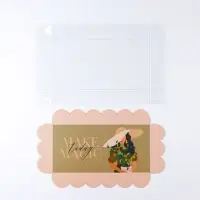 Коробка для печенья, кондитерская упаковка с PVC крышкой, Make today magic, 10.5&times;21&times;3 см