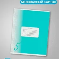 Комплект тетрадей из 10 штук, 18 листов в клетку Calligrata "Пятёрка", обложка мелованный картон, ВД-лак, блок офсет, 5 видов по 2 штуки