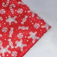 Плёнка упаковочная фольгированная «Снеговик», 70×50 см, красный