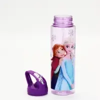 Бутылка пластиковая с трубочкой-непроливайкой &laquo;Снежная принцесса&raquo;, 750 мл