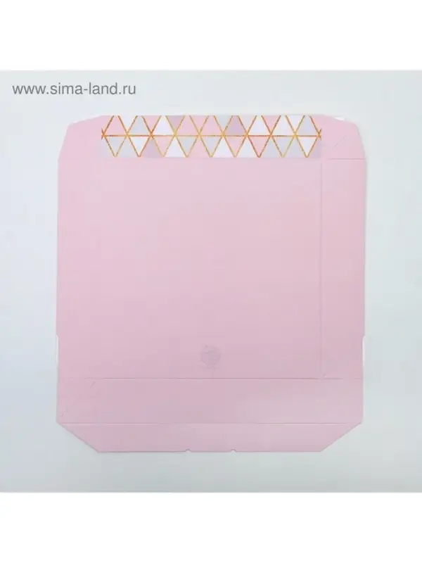Кондитерская упаковка, коробка с ламинацией &laquo;Геометрия&raquo;, 20&times;20&times;4 см