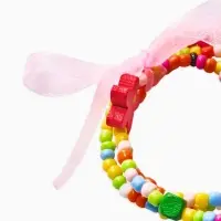 Браслеты детские &laquo;Выбражулька. Бант, цветок&raquo;, d=4 см, набор 3 шт. разноцветный