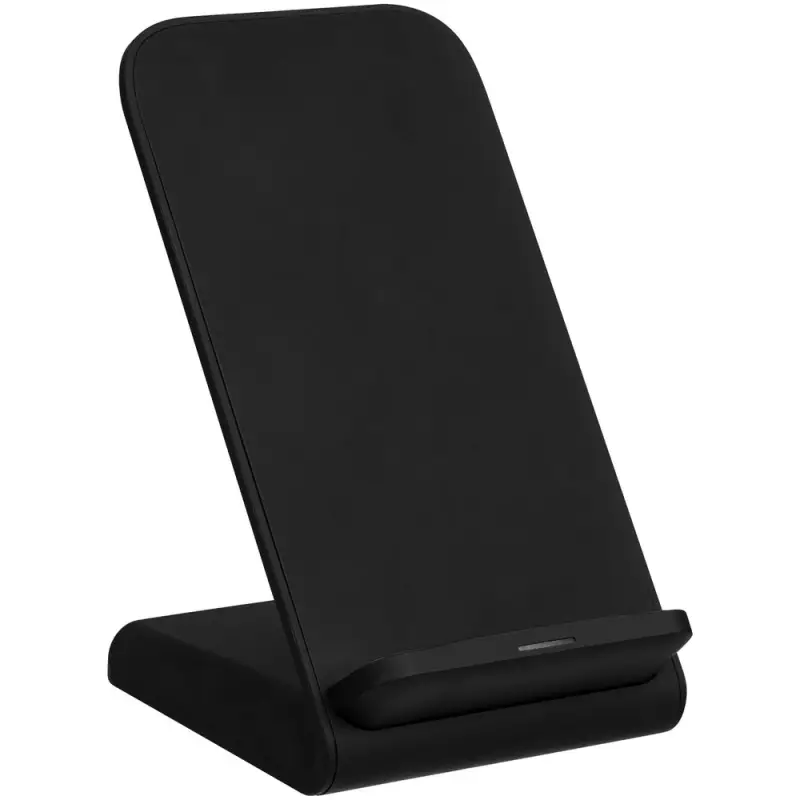 Беспроводное зарядное устройство с быстрой зарядкой Overtop, черное Беспроводное зарядное устройство с быстрой зарядкой Overtop, черное