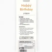 Свеча для торта &laquo;Элемент&raquo;, цифра "4" золотая