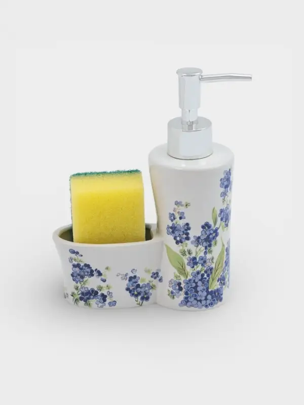 Дозатор для моющего средства с подставкой для губки Доляна &laquo;Лоза&raquo;, 250 мл