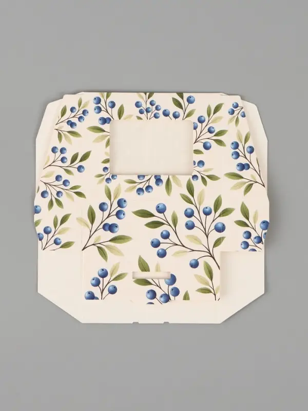 Коробка подарочная с окном &laquo;Ягоды&raquo;, 10&times;8&times;3.5 см, самосборная