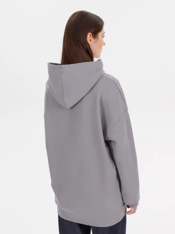 Худи оверсайз унисекс Outshine, серое, размер XS/S Худи оверсайз унисекс Outshine, серое, размер XS/S