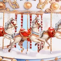 Ланч - бокс прямоугольный «Карусель», 1200 мл Ланч - бокс прямоугольный «Карусель», 1200 мл