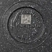 Сковорода блинная KUKMARA, d=22 см, пластиковая ручка, антипригарное покрытие, литой алюминий, чёрная