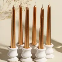 Набор свечей античных, 1.9&times;20 см, 6 шт., шампань