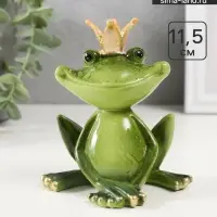 Фигурка полистоун лак &laquo;Лягушка-царевна&raquo;, 11.5&times;10.5&times;7 см