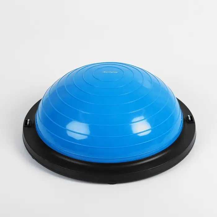 Полусфера BOSU гимнастическая ONLYTOP, с насосом, 46&times;20 см, синяя