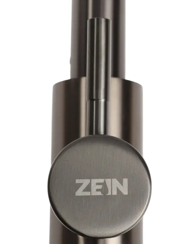 Смеситель для кухни ZEIN Z4961, нержавеющая сталь, с выдвижной лейкой, 2 режима, серый