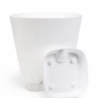 Кашпо с прикорневым поливом 4 л D-19см, H-20см белый "Гранд"