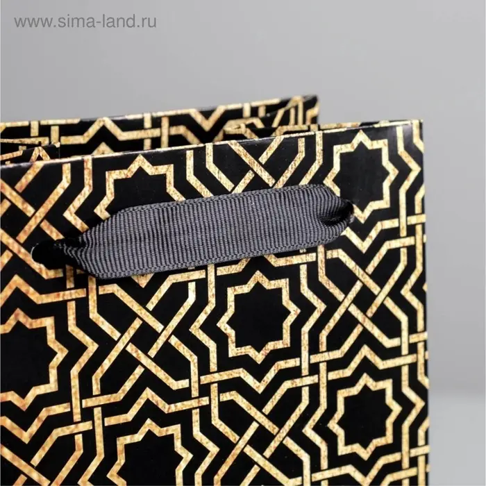 Пакет подарочный ламинированный под бутылку, упаковка, Best wishes, 13&times;35&times;10 см