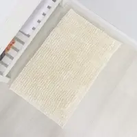 Коврик для дома LaDо́m, букли, плотность 1400 г, 50&times;80 см, велюровый, молочный