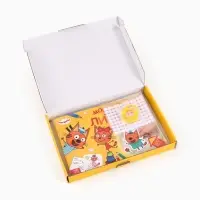 Большая книга с липучками &laquo;Мои первые липучки. Три кота&raquo;, А4, 100 липучек