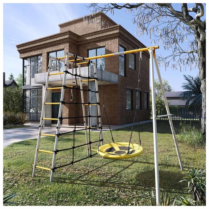 Детский спортивный комплекс уличный, качели гнездо Детский спортивный комплекс уличный, качели гнездо
