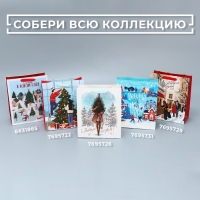 Пакет подарочный новогодний ламинированный «Новогодний город», ML 23 х 27 х 11.5 см
