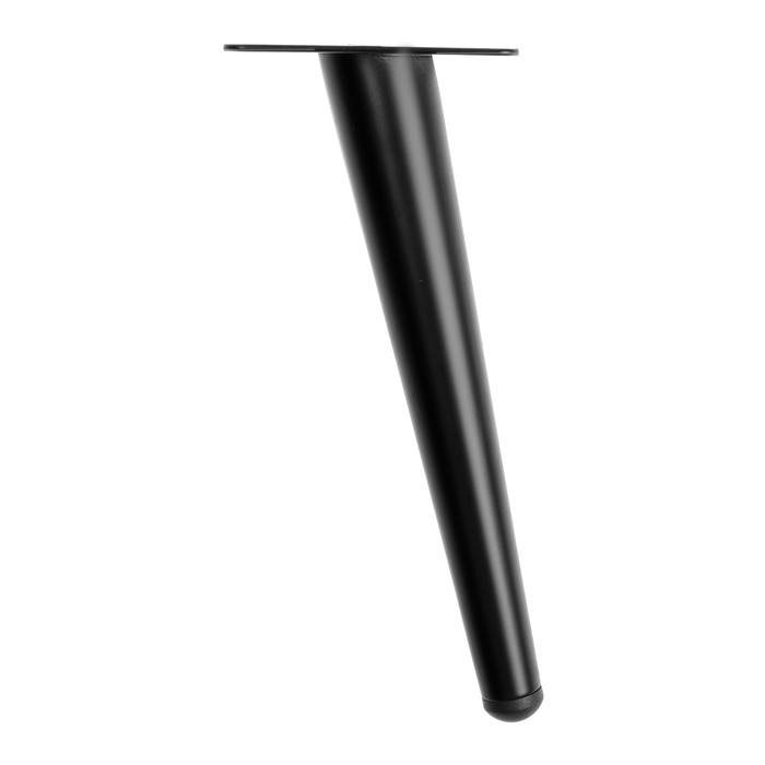 Опора мебельная CAPPIO OP07,h=200мм,толщ площ 1,8,  цвет матовый  черный Опора мебельная CAPPIO OP07,h=200мм,толщ площ 1,8,  цвет матовый  черный