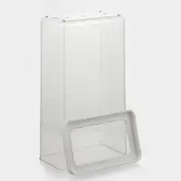 Банка для хранения сыпучих продуктов IDEA &laquo;Степ&raquo;, 3.2 л, 16&times;10&times;28 см, пластик, крышка белая