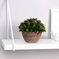 Искусственный цветок в горшке &laquo;Густые листики&raquo;, 13&times;11 см, МИКС