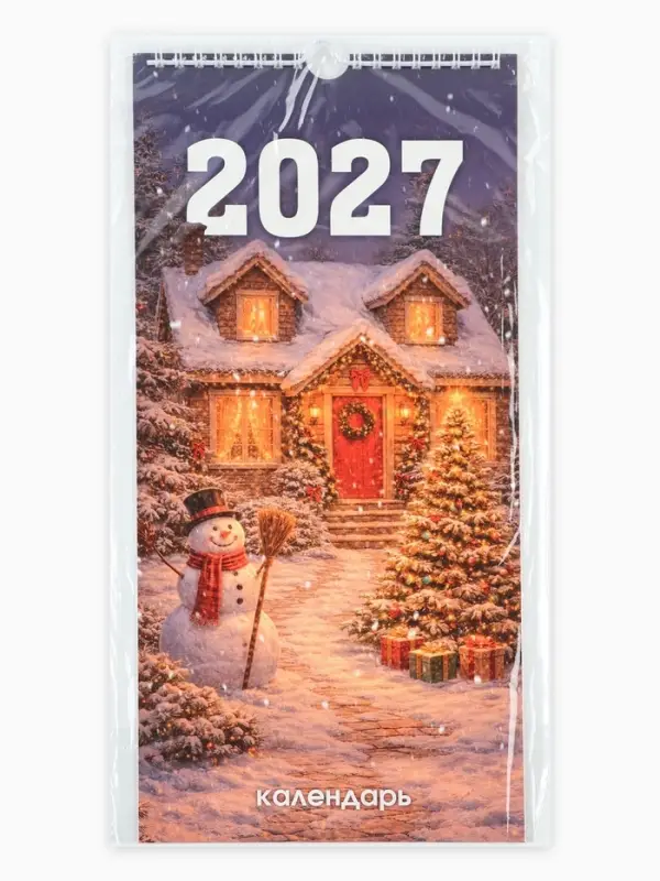 Календарь 2027 на ригеле &laquo;Атмосферный&raquo; 16.5&times;34 см