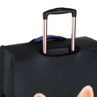 Чехол для чемодана &laquo;Корги&raquo;, 20", чёрный