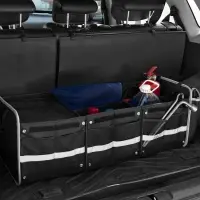 Органайзер в багажник с сумкой-холодильником Arranger, черный с серым Органайзер в багажник с сумкой-холодильником Arranger, черный с серым