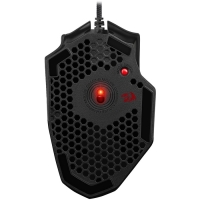 Мышь Redragon Bomber, игровая, проводная, подсветка, 12400 dpi, USB, чёрная