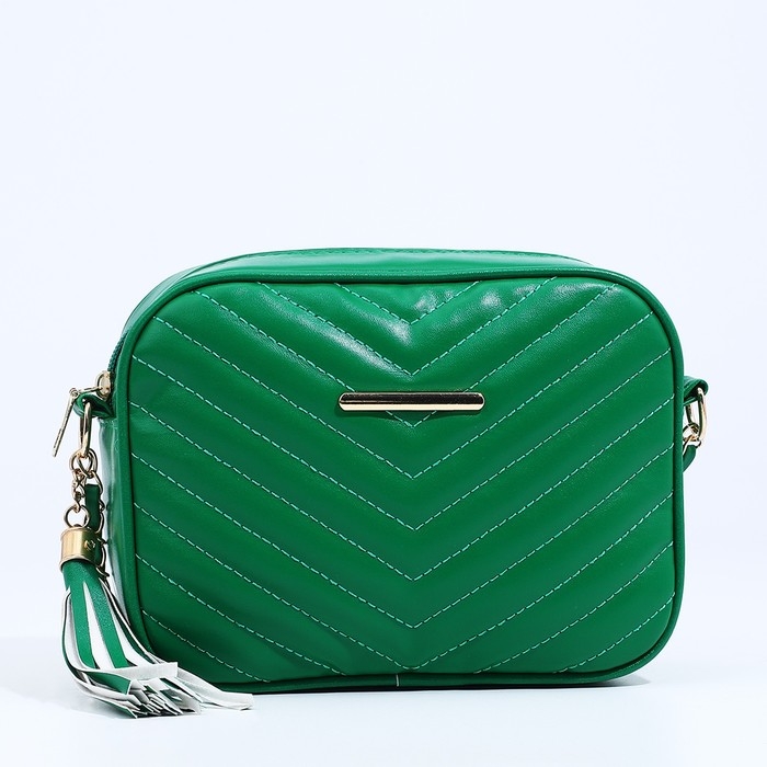 Сумка кросс-боди на молнии, цвет зелёный Сумка кросс-боди на молнии, цвет зелёный