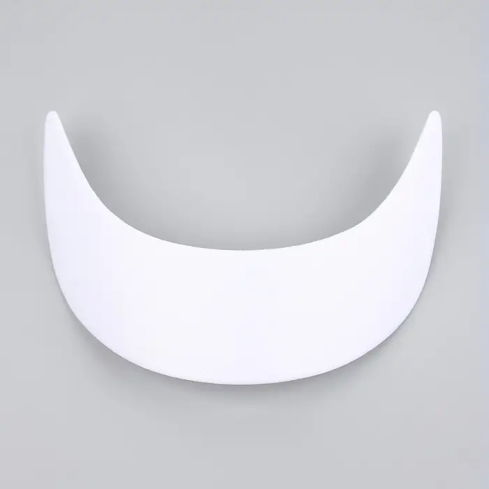 Козырёк для кепки, гнутый, 5.5×19 см, белый