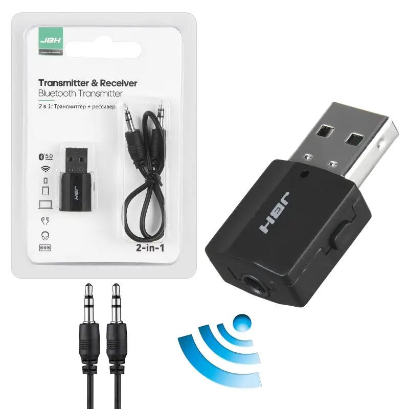 Блютуз ресивер JBH BT-621 2 в 1