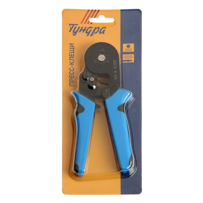 Пресс-клещи ТУНДРА, для опрессовки втулочных наконечников 0.25 - 6 мм2 Пресс-клещи ТУНДРА, для опрессовки втулочных наконечников 0.25 - 6 мм2