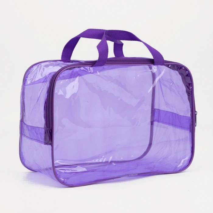 Косметичка на молнии, цвет фиолетовый Косметичка на молнии, цвет фиолетовый