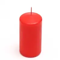 Свеча столбик 5&times;7.5, 10, 15 см, набор 3 шт., красный