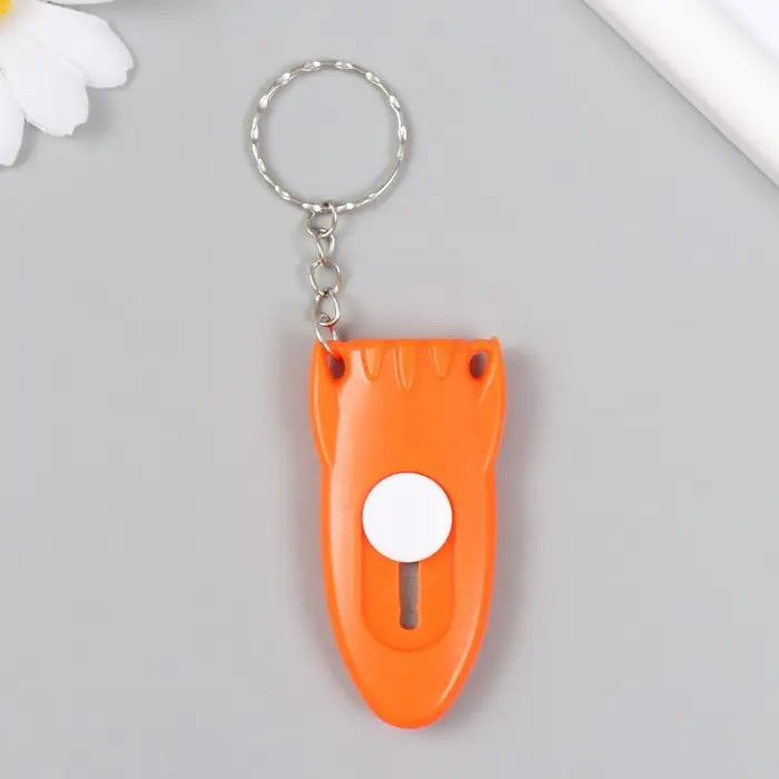 Брелок для ключей на кольце «Ракета», канцелярский нож, пластик, 3×6 см, МИКС Брелок для ключей на кольце «Ракета», канцелярский нож, пластик, 3×6 см, МИКС