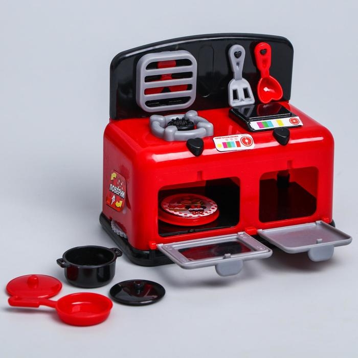 Игровой набор мини-кухня «Мамина помощница», Минни Маус, с посудой Игровой набор мини-кухня «Мамина помощница», Минни Маус, с посудой