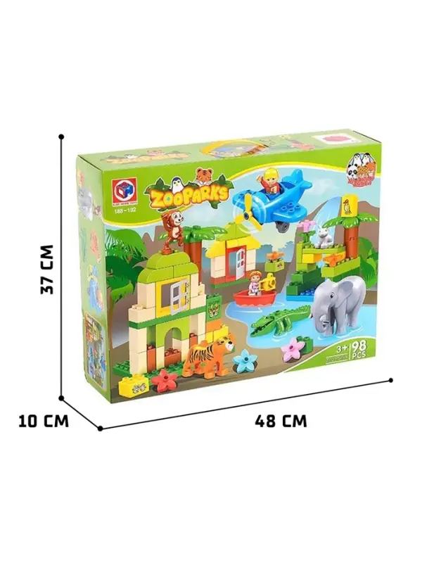 Конструктор KIDS HOME TOYS &laquo;Зоопарк&raquo;, 98 деталей