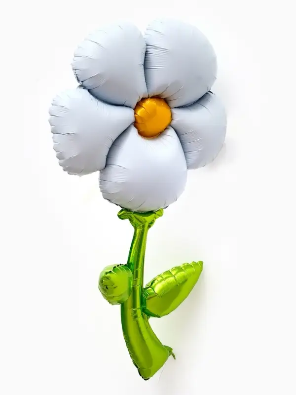 Воздушный шар фольгированный 43" "Ромашка белая" под воздух