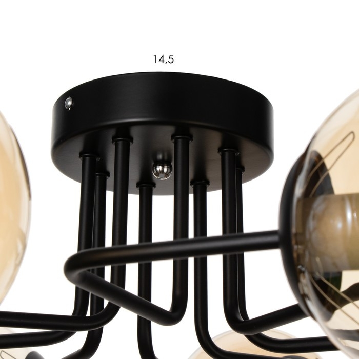 Люстра 2792/8 E27 40Вт черный 80х80х30 см BayerLux Люстра 2792/8 E27 40Вт черный 80х80х30 см BayerLux