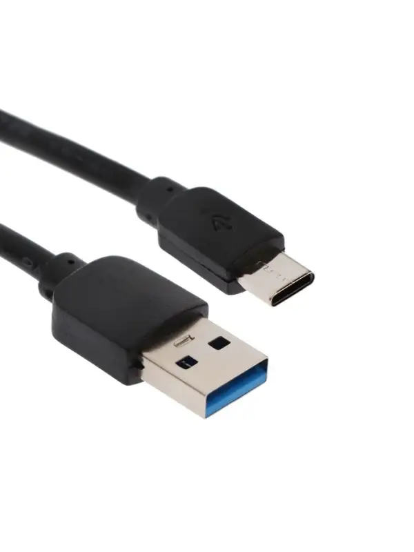 Кабель Luazon, Type-C - USB, 1 А, 1 м, чёрный