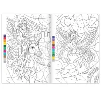 Раскраски по номерам &laquo;Для девочек&raquo;, набор 4 шт., по 16 стр.