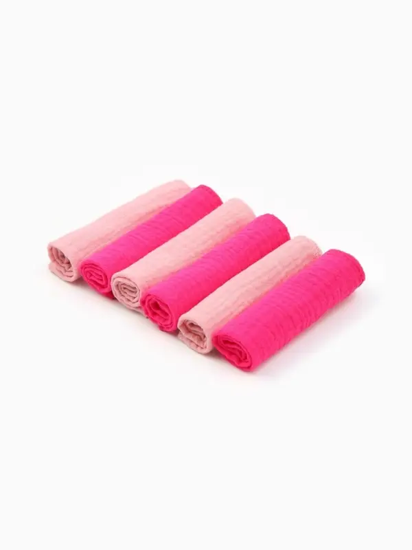 Набор платочков Крошка Я Bright star 20*20 см - 6 шт, муслин, 100 % хлопок