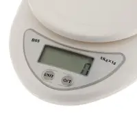 Весы кухонные LVK-706, электронные, с чашей, до 5 кг, белые